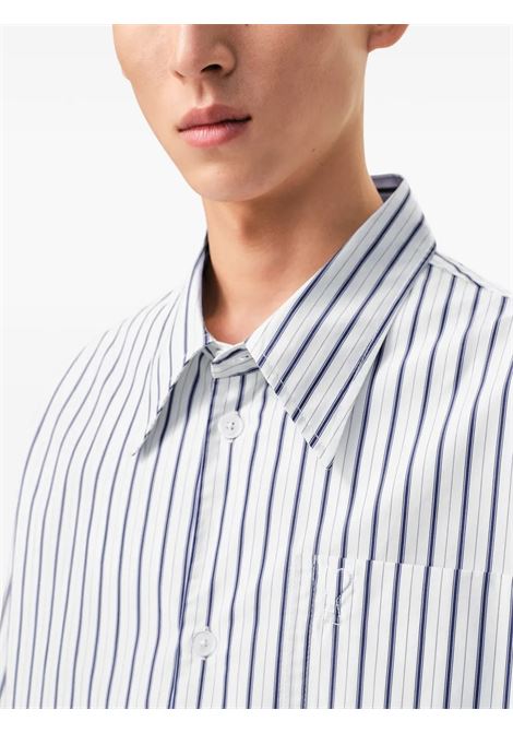 embrossed adc wide man white and blue AMI PARIS | USH809.CO0220A074